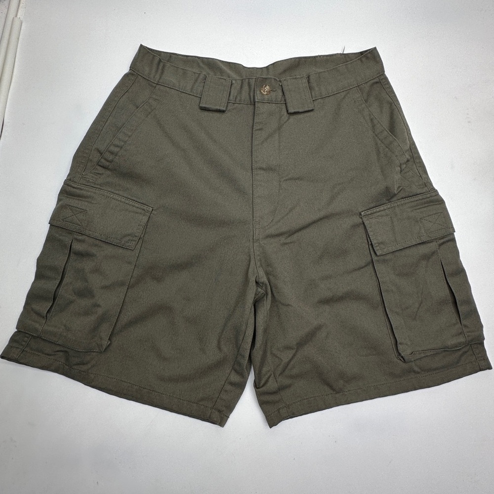 Men's Big Creek Vintage Olive Green Cargo Shorts size‎ 32 (D25)